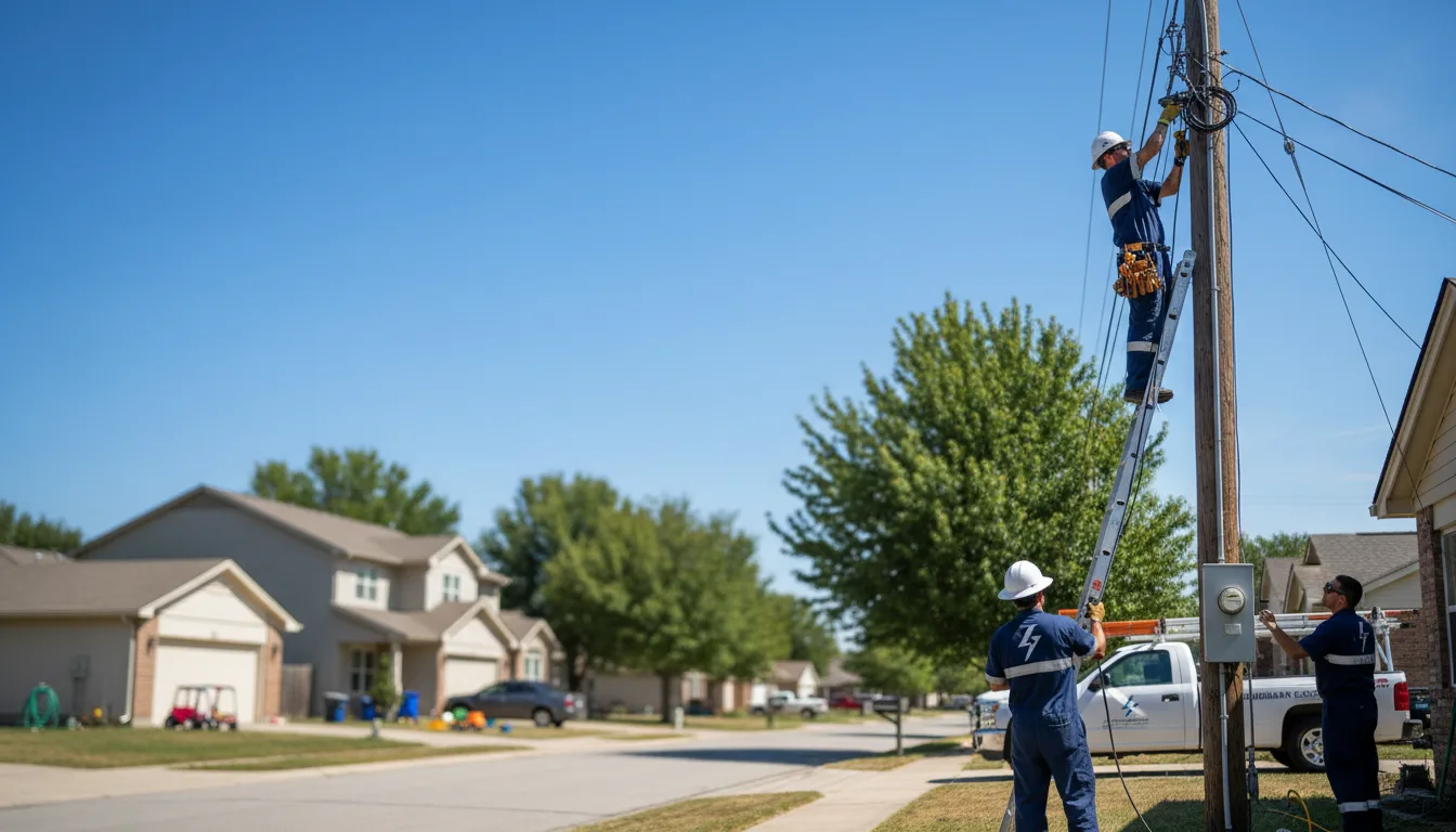 Residential electrician providing installation services in Sarah, MS